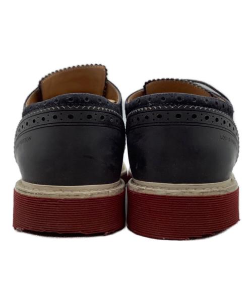 LOUIS VUITTON（ルイ ヴィトン）LOUIS VUITTON (ルイ ヴィトン) ウイングチップ スウェード シューズ ブラック サイズ:7の古着・服飾アイテム