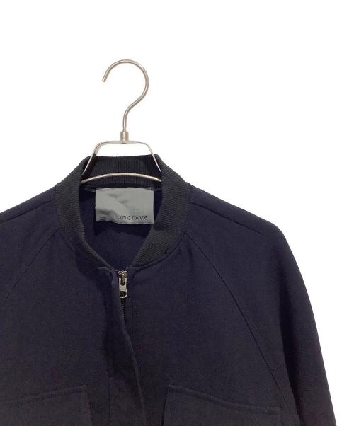 uncrave（アンクレイヴ）uncrave (アンクレイヴ) MA-1 ウォッシャブルダブルクロスブルゾン ネイビー サイズ:1の古着・服飾アイテム