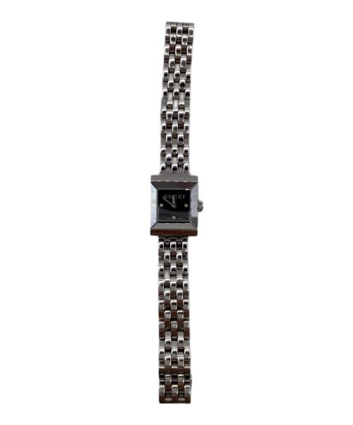GUCCI（グッチ）GUCCI (グッチ) Gフレーム ダイヤインデックス スクエア ブラックの古着・服飾アイテム