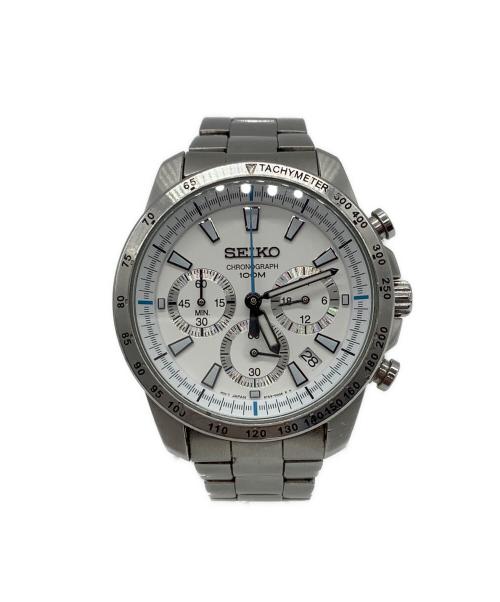 SEIKO（セイコー）SEIKO (セイコー) クロノグラフ 腕時計 ホワイトの古着・服飾アイテム