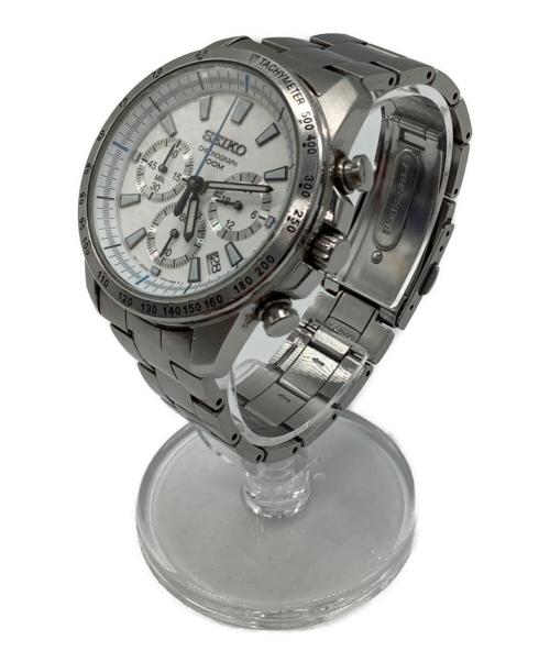 SEIKO（セイコー）SEIKO (セイコー) クロノグラフ 腕時計 ホワイトの古着・服飾アイテム