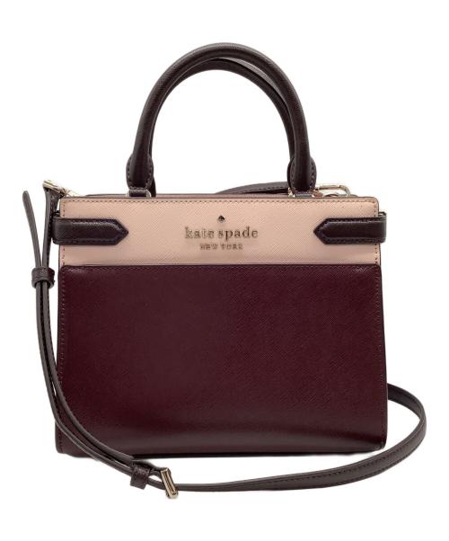 Kate Spade（ケイトスペード）Kate Spade (ケイトスペード) 2WAYバッグ ボルドーの古着・服飾アイテム