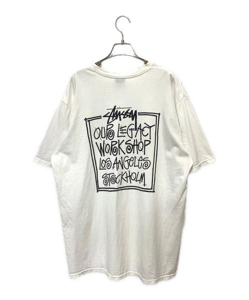 stussy（ステューシー）stussy (ステューシー) OUR LEGACY WORK SHOP TEE ホワイト サイズ:Lの古着・服飾アイテム