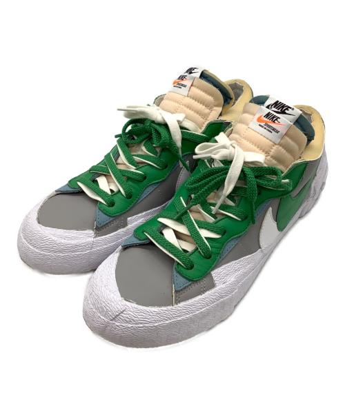 NIKE（ナイキ）NIKE (ナイキ) sacai (サカイ) ローカットスニーカー グレー×グリーン サイズ:29の古着・服飾アイテム