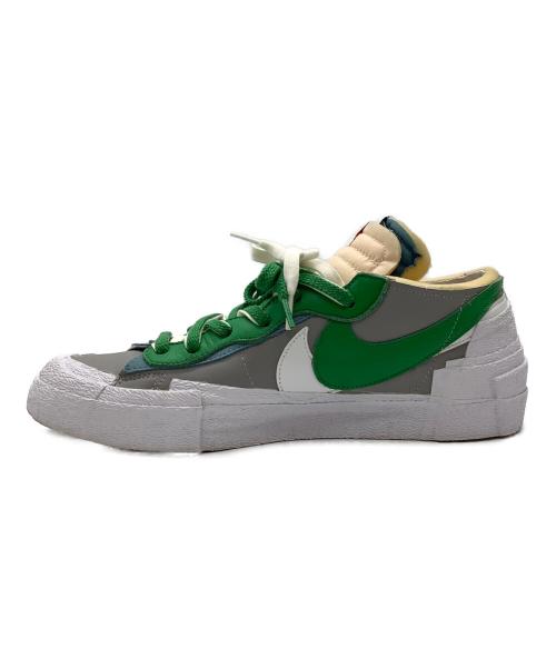 NIKE（ナイキ）NIKE (ナイキ) sacai (サカイ) ローカットスニーカー グレー×グリーン サイズ:29の古着・服飾アイテム