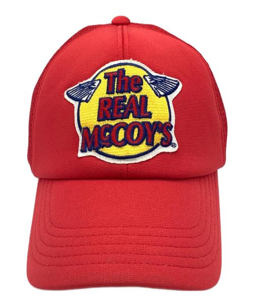 THE REAL McCOY'S（ザ・リアルマッコイズ）THE REAL McCOY'S (ザ・リアルマッコイズ) LOGO MESH CAP レッド サイズ:ONE SIZEの古着・服飾アイテム