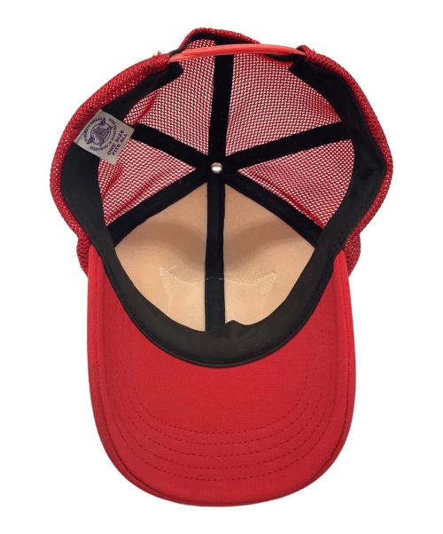 THE REAL McCOY'S（ザ・リアルマッコイズ）THE REAL McCOY'S (ザ・リアルマッコイズ) LOGO MESH CAP レッド サイズ:ONE SIZEの古着・服飾アイテム