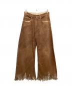 MARNIマルニ）の古着「2022FW RIPPED HEM TROUSERS」｜ブラウン