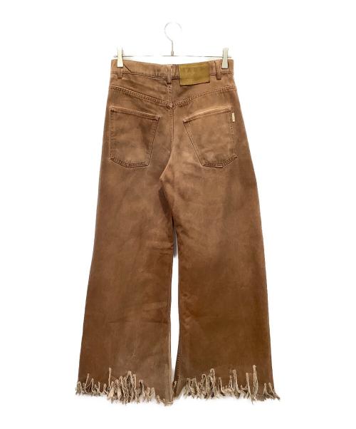 MARNI（マルニ）MARNI (マルニ) 2022FW RIPPED HEM TROUSERS ブラウン サイズ:30の古着・服飾アイテム