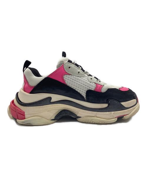 BALENCIAGA（バレンシアガ）BALENCIAGA (バレンシアガ) triple S ホワイト×ピンク サイズ:26の古着・服飾アイテム