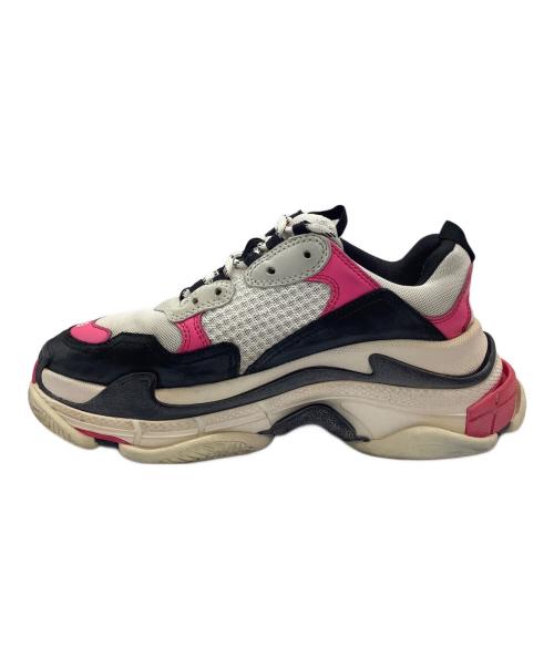 BALENCIAGA（バレンシアガ）BALENCIAGA (バレンシアガ) triple S ホワイト×ピンク サイズ:26の古着・服飾アイテム