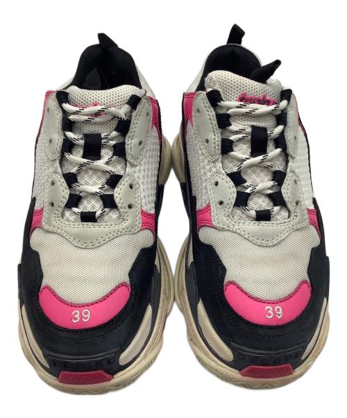 BALENCIAGA（バレンシアガ）BALENCIAGA (バレンシアガ) triple S ホワイト×ピンク サイズ:26の古着・服飾アイテム