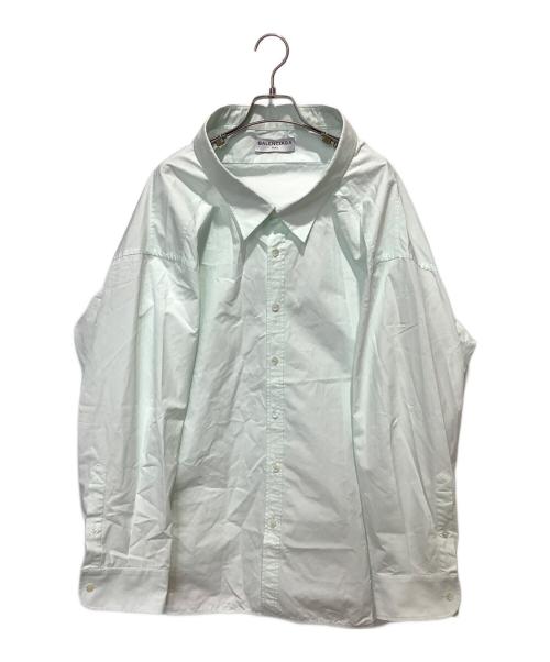 BALENCIAGA（バレンシアガ）BALENCIAGA (バレンシアガ) ピンチドカラーシャツ ミントグリーン サイズ:36の古着・服飾アイテム