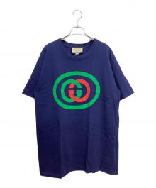 GUCCI（グッチ）の古着「インターロッキング Tシャツ」｜ネイビー