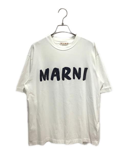 MARNI（マルニ）MARNI (マルニ) レタリング ロゴ Tシャツ ホワイト サイズ:36の古着・服飾アイテム