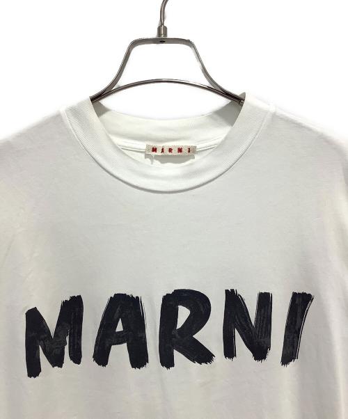 MARNI（マルニ）MARNI (マルニ) レタリング ロゴ Tシャツ ホワイト サイズ:36の古着・服飾アイテム