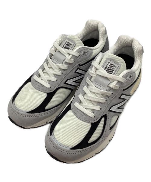 NEW BALANCE（ニューバランス）NEW BALANCE (ニューバランス) 990V4 グレー×ホワイト サイズ:25.5の古着・服飾アイテム