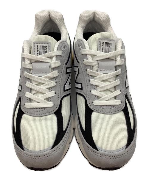NEW BALANCE（ニューバランス）NEW BALANCE (ニューバランス) 990V4 グレー×ホワイト サイズ:25.5の古着・服飾アイテム