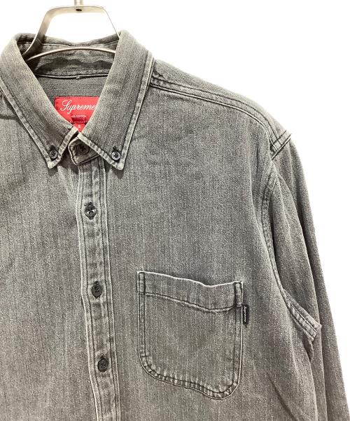 SUPREME（シュプリーム）Supreme (シュプリーム) HBT BD SHIRT グレー サイズ:Sの古着・服飾アイテム