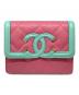 CHANEL（シャネル）の古着「2つ折り財布」｜ピンク×ブルー