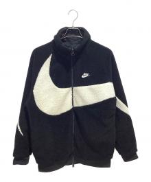 NIKE（ナイキ）の古着「リバーシブルボアフリースジャケット」｜ブラック×ホワイト