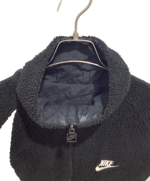 NIKE（ナイキ）NIKE (ナイキ) リバーシブルボアフリースジャケット ブラック×ホワイト サイズ:Lの古着・服飾アイテム