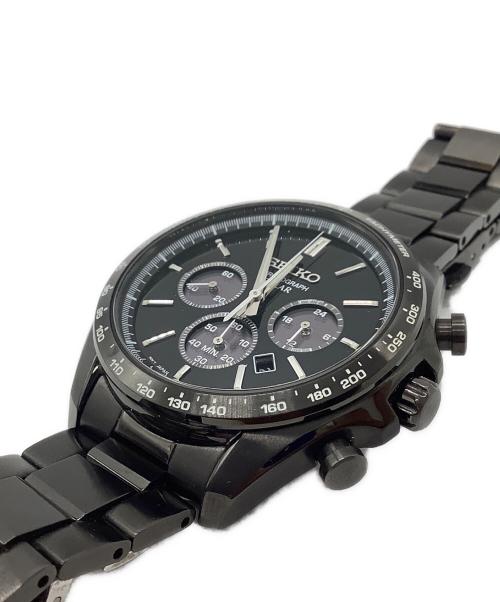 SEIKO（セイコー）SEIKO (セイコー) セイコーセレクション Sシリーズ クロノグラフ ブラックの古着・服飾アイテム