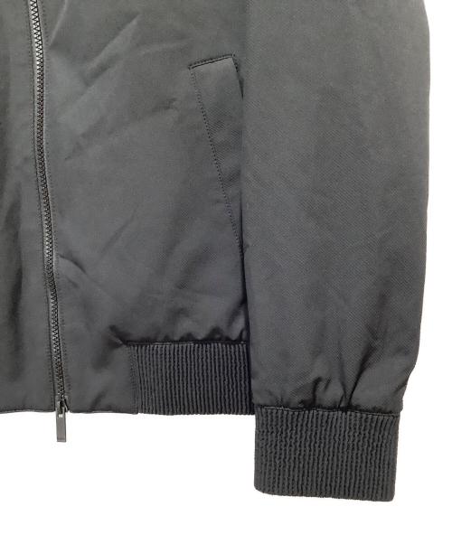 HUGO BOSS（ヒューゴ ボス）HUGO BOSS (ヒューゴ ボス) ジップアップブルゾン ブラック サイズ:44の古着・服飾アイテム