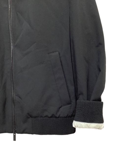 HUGO BOSS（ヒューゴ ボス）HUGO BOSS (ヒューゴ ボス) ジップアップブルゾン ブラック サイズ:44の古着・服飾アイテム