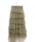 AMERI (アメリ) ASYMMETRY TIERED TULLE SKIRT ベージュ サイズ:S：6000円