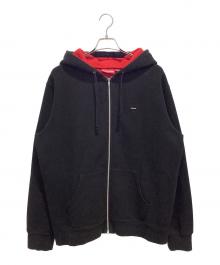 SUPREME（シュプリーム）の古着「Contrast Zip Up Hooded Sweatshirt」｜ブラック×レッド