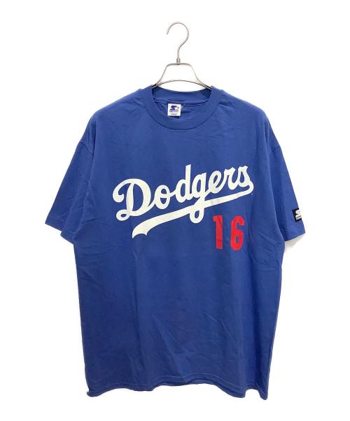 STARTER（スターター）STARTER (スターター) 90s ロサンゼルス・ドジャース 野茂英雄 Tシャツ ブルー サイズ:Lの古着・服飾アイテム