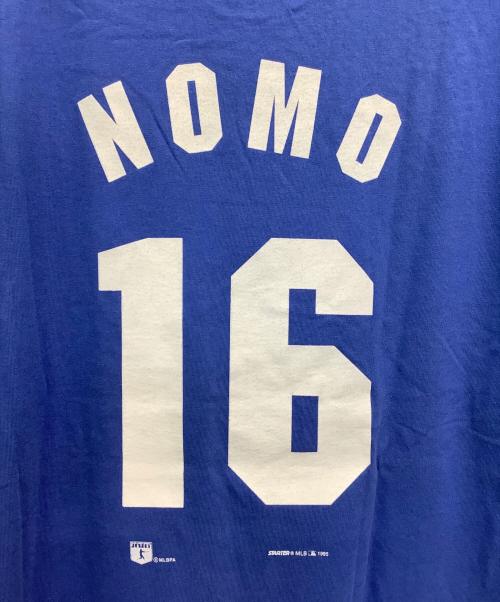 STARTER（スターター）STARTER (スターター) 90s ロサンゼルス・ドジャース 野茂英雄 Tシャツ ブルー サイズ:Lの古着・服飾アイテム