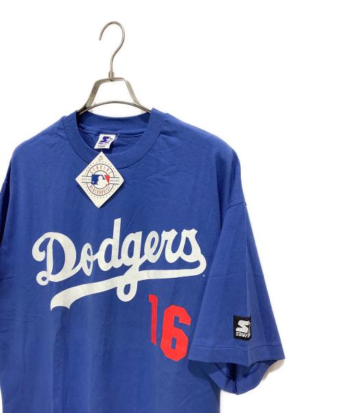STARTER（スターター）STARTER (スターター) 90s ロサンゼルス・ドジャース 野茂英雄 Tシャツ ブルー サイズ:Lの古着・服飾アイテム