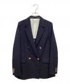 green label relaxingグリーンレーベルリラクシング）の古着「Greed グリード ダブル ジャケット ウォッシャブル」｜ネイビー