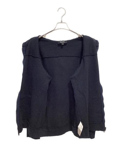 DIESEL（ディーゼル）DIESEL (ディーゼル) サーマル ジップパーカー ネイビー サイズ:Lの古着・服飾アイテム