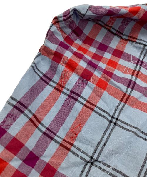 Vivienne Westwood RED LABEL（ヴィヴィアンウエストウッドレッドレーベル）Vivienne Westwood RED LABEL (ヴィヴィアンウエストウッドレッドレーベル) イージースカート ブルー×レッド サイズ:Mの古着・服飾アイテム