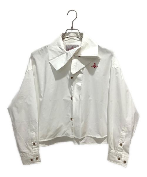 Vivienne Westwood RED LABEL（ヴィヴィアンウエストウッドレッドレーベル）Vivienne Westwood RED LABEL (ヴィヴィアンウエストウッドレッドレーベル) オーガニックコットンタイプライターピアノシャツ ホワイト サイズ:00の古着・服飾アイテム
