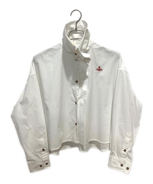 Vivienne Westwood RED LABEL（ヴィヴィアンウエストウッドレッドレーベル）Vivienne Westwood RED LABEL (ヴィヴィアンウエストウッドレッドレーベル) オーガニックコットンタイプライターピアノシャツ ホワイト サイズ:00の古着・服飾アイテム