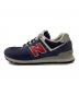 NEW BALANCE (ニューバランス) ローカットスニーカー ネイビー サイズ:27：5000円