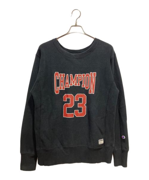Champion（チャンピオン）Champion (チャンピオン) MONKEY TIME (モンキータイム) REVERSE WEAVE クルーネックスウェット ブラック サイズ:Lの古着・服飾アイテム