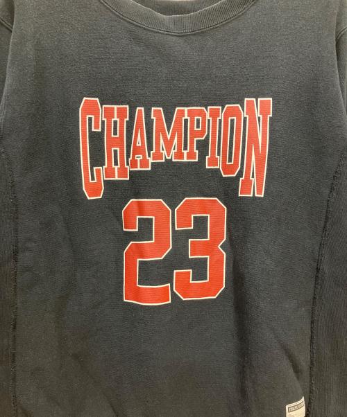 Champion（チャンピオン）Champion (チャンピオン) MONKEY TIME (モンキータイム) REVERSE WEAVE クルーネックスウェット ブラック サイズ:Lの古着・服飾アイテム