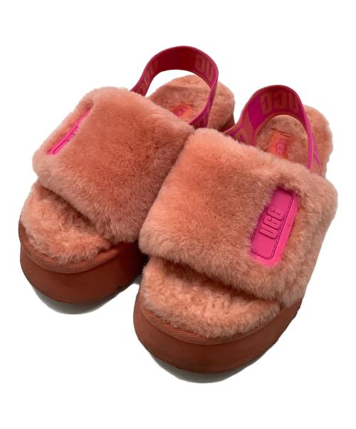 UGG（アグ）UGG (アグ) ディスコ スライド ピンク サイズ:22の古着・服飾アイテム