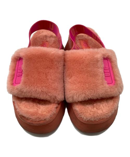 UGG（アグ）UGG (アグ) ディスコ スライド ピンク サイズ:22の古着・服飾アイテム