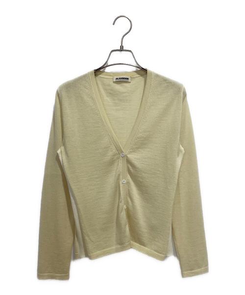 JIL SANDER（ジルサンダー）JIL SANDER (ジルサンダー) カシミヤブレンド カーディガン イエロー サイズ:36の古着・服飾アイテム