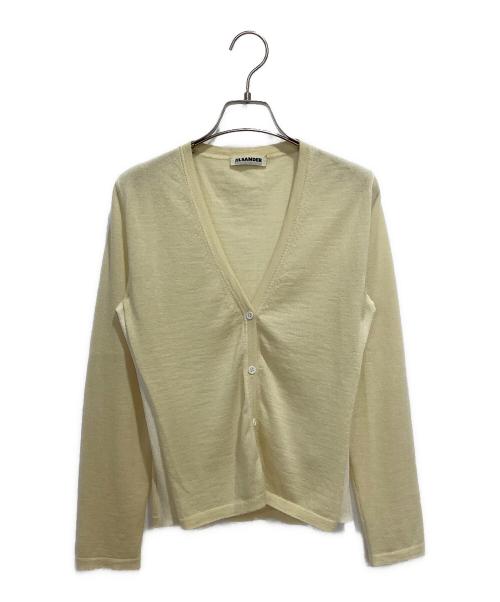 JIL SANDER（ジルサンダー）JIL SANDER (ジルサンダー) カシミヤブレンド カーディガン イエロー サイズ:36の古着・服飾アイテム