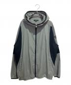 CRONOSクロノス）の古着「Air dot Windbreaker Jacket」｜グレーxブラック