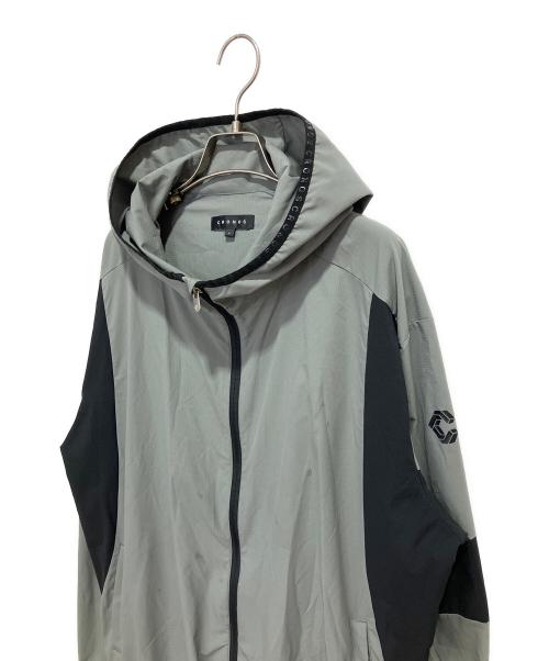CRONOS（クロノス）CRONOS (クロノス) Air dot Windbreaker Jacket グレーxブラック サイズ:40の古着・服飾アイテム