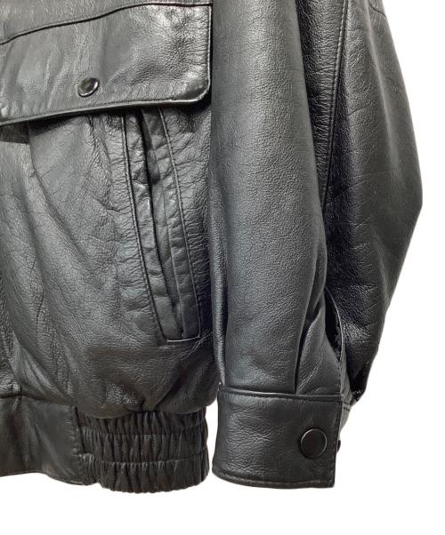 SUBURBAN（サバーバン）SUBURBAN (サバーバン) レザージャケット ブラック サイズ:Lの古着・服飾アイテム
