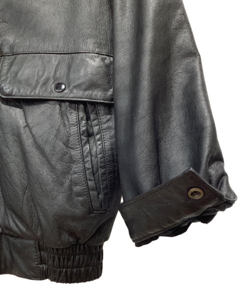 SUBURBAN（サバーバン）SUBURBAN (サバーバン) レザージャケット ブラック サイズ:Lの古着・服飾アイテム